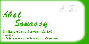 abel somossy business card